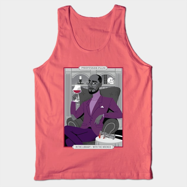 Professor Plum Tank Top by Lucie Rice Illustration and Design, LLC